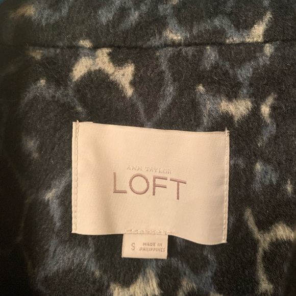 Ann Taylor Loft Leopard Print Peacoat - Picture 2 of 5
